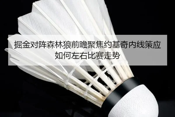 掘金对阵森林狼前瞻聚焦约基奇内线策应如何左右比赛走势